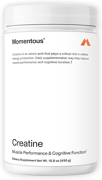 Momentous Creatine Monohydrate Powder - Creapure Creatine Performance - Monohydrate Creatine for Muscle Support, Helps Energy Levels - Creatine for Women & Men - 5g Per Serving (90 Servings) in Pakistan