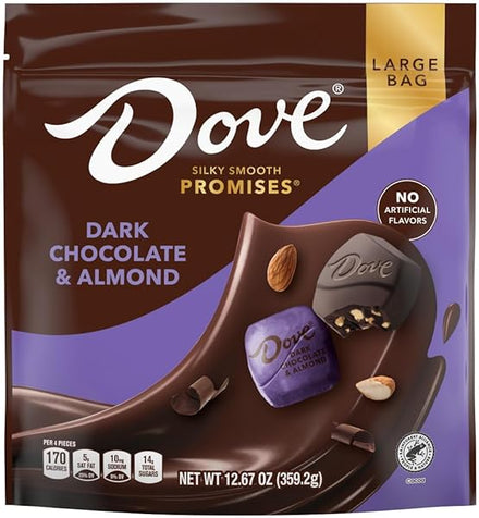 PROMISES Dark Chocolate & Almond Mother's Day Chocolate Candy, 12.67 oz Bag in Pakistan