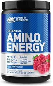 Amino Energy - Pre Workout with Green Tea, BCAA, Amino Acids, Keto Friendly, Green Coffee Extract, Energy Powder - Blue Raspberry, 30 Servings (Packaging May Vary) in Pakistan