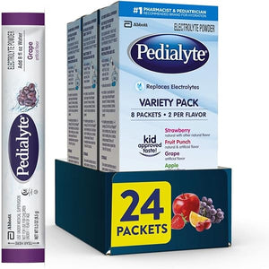 Pedialyte Electrolyte Powder Packets, Variety Pack, Hydration Drink, 8 Count (Pack of 3) Single-Serving Powder Packets in Pakistan