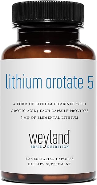 Lithium Orotate - 5mg of Elemental Lithium per Vegetarian Capsule in Pakistan in Pakistan