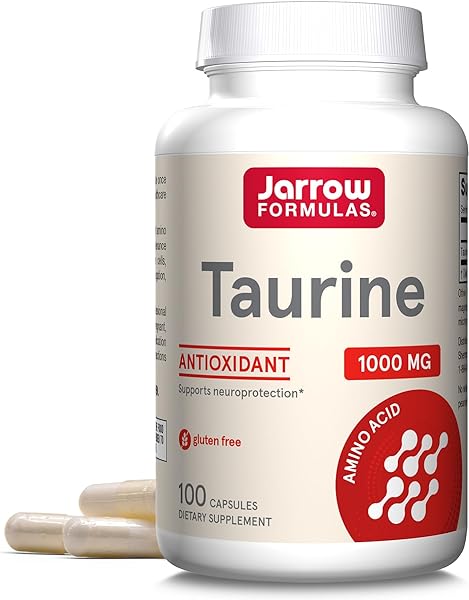 Jarrow Formulas Taurine 1000 mg, Dietary Supplement, Amino Acid Supplement for Brain Health Support, 100 Capsules, 100 Day Supply in Pakistan in Pakistan