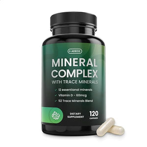 Premium Blend of 52 Trace Minerals Complex with Essential Minerals in Chelated Form – All Natural and 100% Organic - 120 Capsules - Full Spectrum Ionic Mineral Blend - Safe for Women and Men in Pakistan