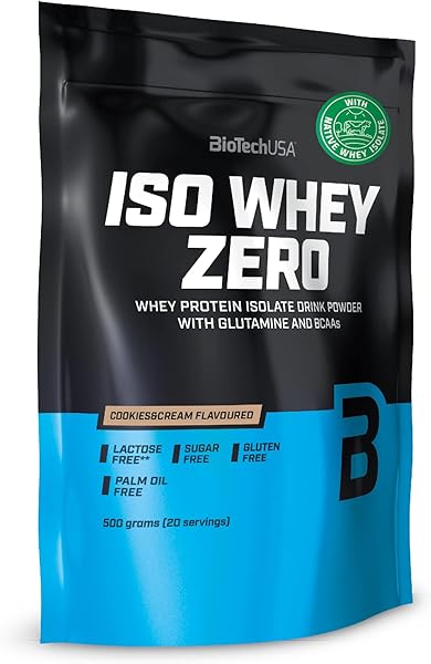 BioTech USA Iso Whey Zero - Cookies & Cream - 500 g Bag by BiotechUSA in Pakistan in Pakistan