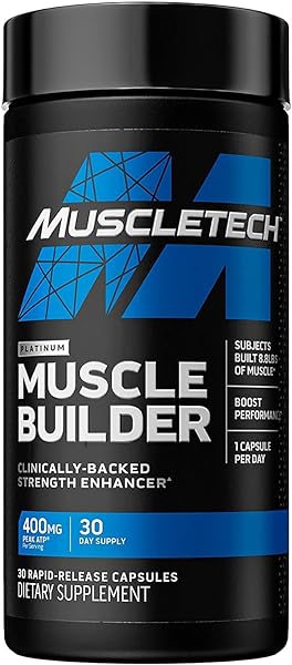 Muscle Builder, Muscle Building Supplements for Men & Women, Nitric Oxide Booster, Muscle Gainer Workout Supplement, 400mg of Peak ATP for Enhanced Strength, 30 Pills in Pakistan