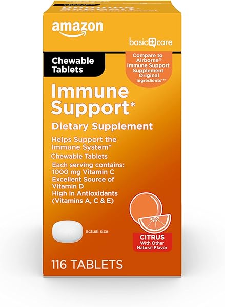 Amazon Basic Care Immune Support Citrus Chew  in Pakistan