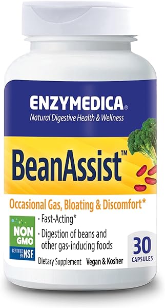 Bean Assist, Fast-acting Digestive Enzymes for Gas and Bloating, 30 Capsules in Pakistan