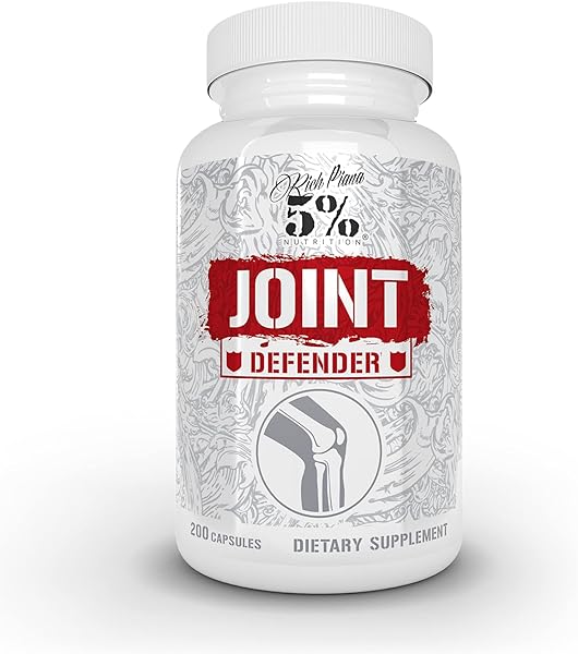 5% Nutrition Rich Piana Joint Defender Maximum Joint Support Supplement | Collagen, Glucosamine, Chondroitin, Turmeric Curcumin with Black Pepper, MSM, Hyaluronic Acid | 200 Capsules, 25 Servings in Pakistan in Pakistan