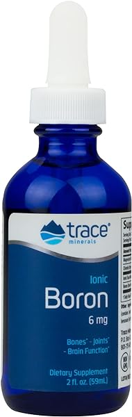 Trace Minerals | Liquid Ionic Boron | 6 mg Boron | Supports Normal Bone Metabolism, Brain Function & Joints | with Ionic Trace Minerals, Magnesium + Chloride | 48 Servings, 2 fl oz (1 Pack) in Pakistan in Pakistan