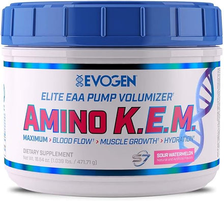 AminoKEM | Premium Essential Amino Acid, Nitric Oxide, Betaine anhydrous, S7, Recovery, volumizing, Pump Catalyst | Sour Watermelon in Pakistan