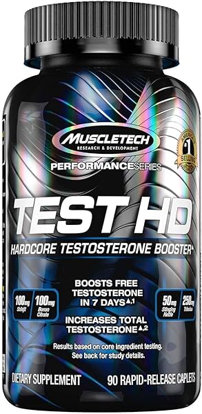 Testosterone Booster for Men MuscleTech Test HD Tribulus Terrestris for Men Max-Strength ATP & Test Booster for Men, Boost Free Testosterone Levels, 90 Pills in Pakistan