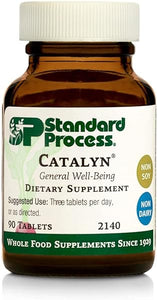 Standard Process Catalyn - Whole Food Foundational Support for General Wellbeing with Vitamin D, Vitamin C, Vitamin A, Thiamine, Riboflavin, Vitamin B6, Magnesium Citrate, and More - 90 Tablets in Pakistan