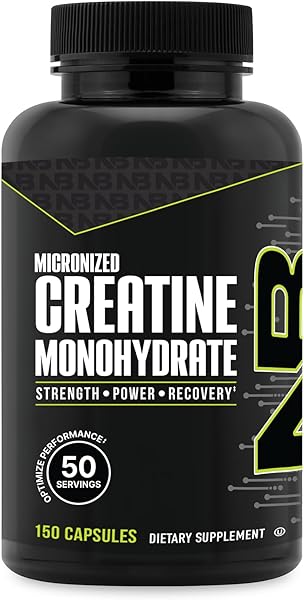 NutraBio Micronized Creatine Monohydrate Capsules, Keto Friendly, Supports Muscle Energy, Strength, and Growth, 2500mg, 150 Capsules in Pakistan