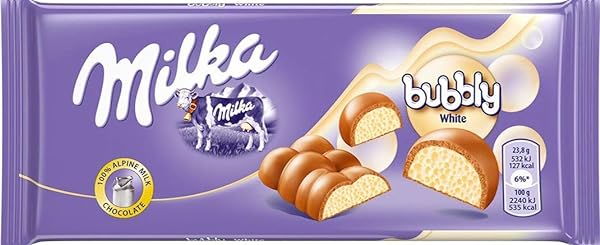 Bubbly White Aerated Chocolate Bar 100g (10-p in Pakistan