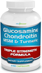 Glucosamine Chondroitin, MSM & Turmeric Dietary Supplement - 248 Capsules in Pakistan