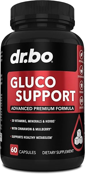 Gluco Support Supplement Capsules - Boost Metabolism Supplements, Vitamin Herbal Formula Pill - Ultra Balance Optimizer Vitamins, Chromium, Cinnamon, Bitter Melon Leaf, Gymnema, Vanadium - 60 Pills in Pakistan in Pakistan