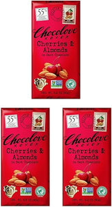 Chocolove Cherries & Almonds in Dark Chocolate Bar, 3.2 Ounce (Pack of 3) in Pakistan