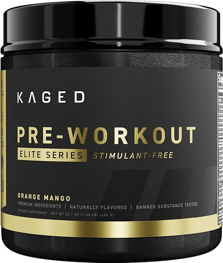 Pre Workout Powder Pre-Workout Elite Stim-Free for Men & Women | Power, Stamina, Focus, Pumps | L-Citrulline, Beta Alanine, Creatine | Caffeine-Free | Orange Mango | 20 Servings in Pakistan