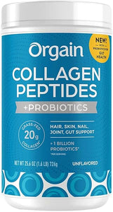 Or-gain Collagen Peptides + Probiotics, Unflavored, 1.6 lbs | 34 Servings | 20g Grass-Fed Collagen Peptides | 19g Protein 0g Sugar, 0g Carbs in Pakistan