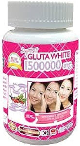 1 Bottle X 30 Softgels Supreme Gluta White 1500000mg. Super Whitening Glutathione Anti - Aging. (Supreme Whitening Skin Boost up Collagen Remove Dark Spot and Scar Tighten Pore Healthy Skin and Hair) in Pakistan