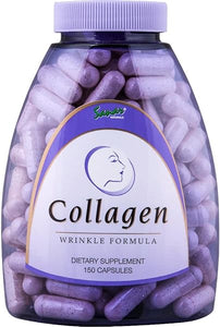 Collagen Pills with Vitamin C, E - Reduce Wrinkles, Promotes Hair, Nail, Skin, Joints, and Bone Health - Hydrolyzed Collagen for Women & Men, Collagen Peptides Supplement, 150 Capsules in Pakistan