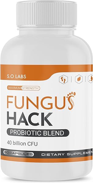 S.O Labs Fungus Hack Probiotic Internal Fungus Fighter - Antifungal Probiotic - Nail Fungus Treatment - Designed to Balance Probiotics to Help Fight Off Fungus (60 Capsules) in Pakistan