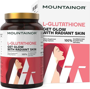 L Glutathione 1000mg for Healthy, Brightening & Radiant Skin for Men & Women with Vitamin C, Biotin. Helps Reducing Melanin, Clearance, Glowing Skin. Natural & Gluten Free, 30 Capsules. in Pakistan
