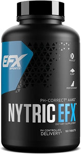 Nytric EFX | pH Correct AAKG Arginine & Citrulline Pre Workout Pills | Longer Lasting Muscle Pumps | 60 servings, 180 Quick-Release Tablets in Pakistan