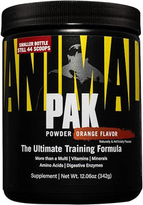 Pak – Convenient All-in-One Vitamin & Supplement Powder – Zinc, Vitamins C, B, D, Amino Acids and More – Sports Nutrition Performance Multivitamin for Women & Men – 44 Scoops, Orange Crushed in Pakistan