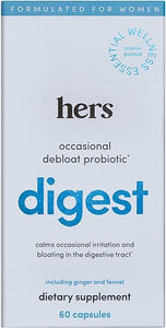 Hers Digest Supplement - Women's Probiotic Supplement for Debloating - Supports Healthy Digestion - Vegetarian - 60 Capsules in Pakistan