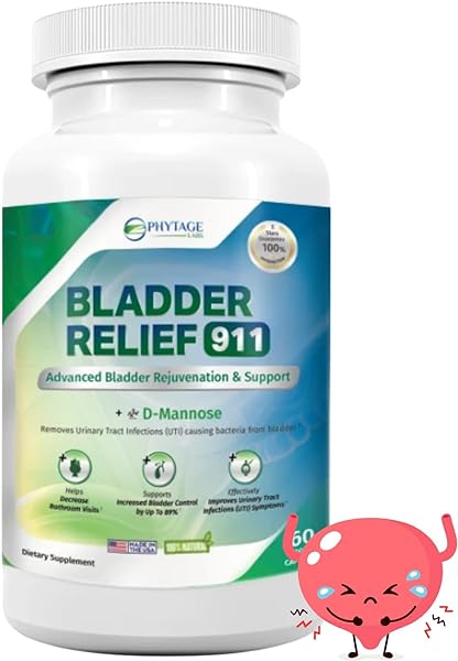 Bladder Relief 911 Detoxifying Strength - for Men and Women Provides Bladder Support, 60 Veggie Capsules in Pakistan