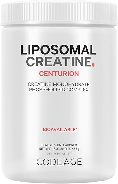 Codeage Liposomal Creatine Monohydrate Powder Supplement, Pure Creatine 5000mg 3-Month Supply, Unflavored , Micronized, Creatinine Sports Muscles, Keto-Friendly - 90 Servings in Pakistan