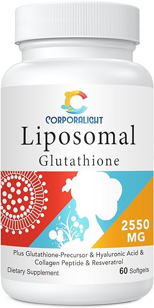 2550mg Liposomal Glutathione Softgel, High Absorption - Glutathione Supplement, Made in USA, Master Antioxidant for Aging Defense, Immune System, Gluten Free & Non-GMO, 60 Softgels in Pakistan