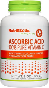 NutriBiotic Ascorbic Acid Vitamin C Powder, 8 Oz | Pharmaceutical Grade L-Ascorbic Acid, 2000 Mg Per Serving | Essential Immune & Antioxidant Collagen Support Supplement | Vegan, Gluten & GMO Free in Pakistan