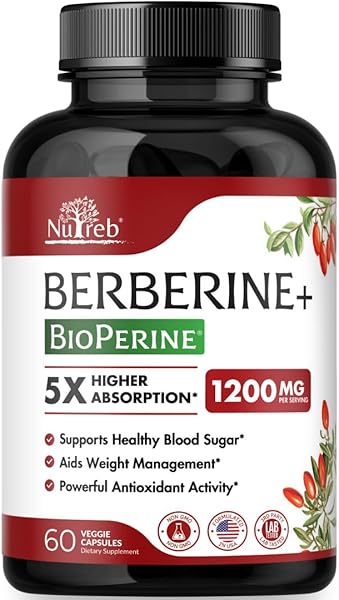 Berberine Supplement 1200mg - 5X Higher Absor in Pakistan