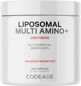 Multi Amino+ BCAA & EAA Supplement, All 9 Essential Amino Acids, Free-Form Branched-Chain Amino Acid, Sport Pre & Post Workout, Muscles Recovery, Liposomal for Absorption, Vegan, 240 Capsules in Pakistan