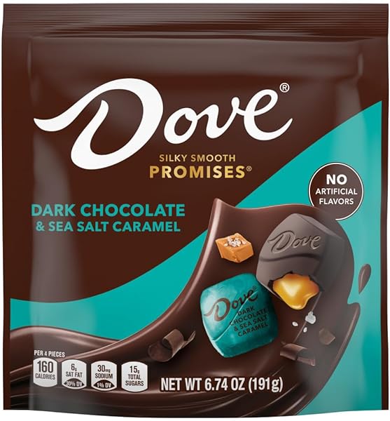 PROMISE Dark Chocolate & Sea Salt Caramel Mother's Day Gifts Chocolate Candy, 6.74 oz Bag in Pakistan in Pakistan