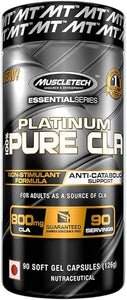 CLA Supplements | MuscleTech Platinum Ultra Pure CLA | 800 mg of CLA per Serving | Conjugated Linoleic Acid | Anti-Catabolic Support | Stimulant-Free Formula | 90 CLA Pills (90 Servings) in Pakistan