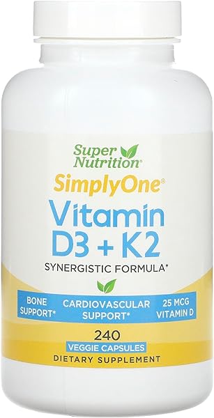 Super Nutrition Vitamin D3 + K2, 240 Veggie C in Pakistan