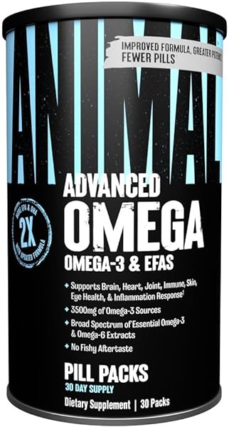 Advanced Omega Essential Fatty Acids - High Potency 3500mg Omega 3 & Omega 6 Supplement with EPA, DHA, ALA, CLA, GLA for Heart, Brain, Joint, Skin, Eye, Metabolism, Immune Health - 30 Day Pack in Pakistan