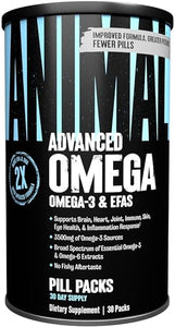 Advanced Omega Essential Fatty Acids - High Potency 3500mg Omega 3 & Omega 6 Supplement with EPA, DHA, ALA, CLA, GLA for Heart, Brain, Joint, Skin, Eye, Metabolism, Immune Health - 30 Day Pack in Pakistan