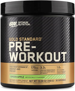 Gold Standard Pre Workout with Creatine, Beta-Alanine, and Caffeine for Energy, Flavor: Green Apple, 30 Servings (Packaging May Vary) in Pakistan