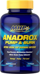 MHP Anadrox Pump & Burn, Nitric Oxide Fat Burning Inferno, 112 capsules in Pakistan