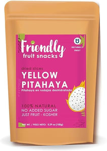 Friendly | Healthy Dried Dragon Fruit - Yellow Pitahaya | 5.29 Ounces | Natural Dried Dragon Fruit, Healthy Snack, Non- GMO, Vegan, No Added Sugar, No Preservatives, Kosher, Gluten Free. in Pakistan