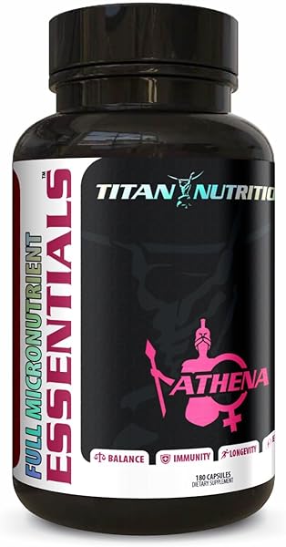 Titan Nutrition Essentials Women’s Daily Multivitamin, 180 Ct - Vitamins, Minerals, & Nutrients for Energy Metabolism, Immune Support, Recovery & Brain Function - Vitamin A, E, D, C, Magnesium, Zinc in Pakistan in Pakistan