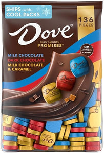 PROMISES Milk Chocolate, Dark Chocolate and Milk Chocolate & Caramel Assorted Chocolate Candy, 136 Ct Bulk Bag in Pakistan