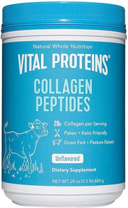 Natural Whole Nutrition Collagen Peptides - Pasture Raised, Grass Fed, Paleo Friendly, Gluten Free, Single Ingredient - 24 Ounce in Pakistan