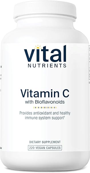 Vital Nutrients Vitamin C with Bioflavonoids | Vegan Supplement for Immune Support* | 1000mg Vitamin C and 500mg Citrus Bioflavonoid | Gluten, Dairy and Soy Free | Non-GMO | 220 Capsules in Pakistan in Pakistan