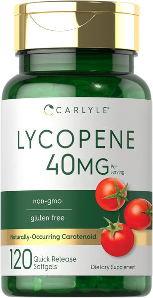 Carlyle Lycopene 40mg | 120 Softgels | Naturally-Occurring Carotenoid | Non-GMO & Gluten Free Supplement in Pakistan