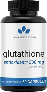 Premium Glutathione - Reduced Glutathione 500mg - Glutathione Supplement - L-Glutathione - Antioxidant Support - Liver Support - 60 Capsules in Pakistan